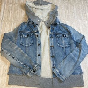 Free People Double Weave Denim Jacket M